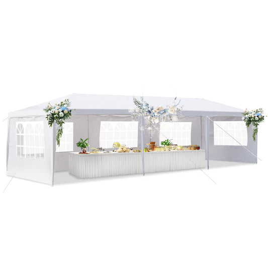 SalonMore 10'x30' Party Wedding Patio Tent w/5 Canopy Gazebo Pavilion Event