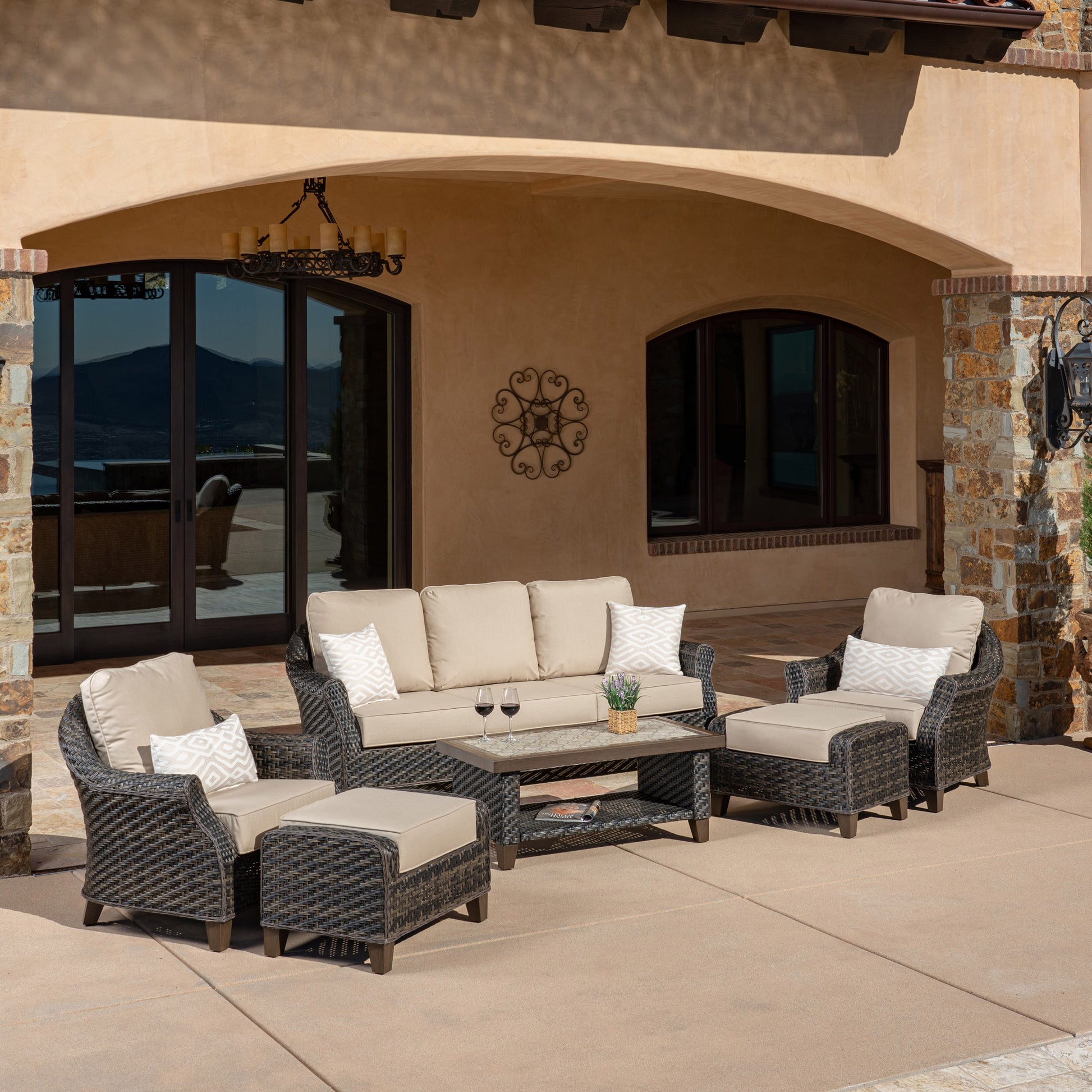Grand Leisure Cramer 6-piece Outdoor Patio Seating Set