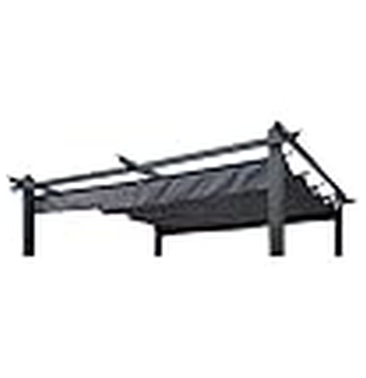 Outdoor Patio Pergola Replacement Canopy Top Cover Gazebo Replacement Shade Cover (Gray-for 10x10 Ft Pergola Frame)
