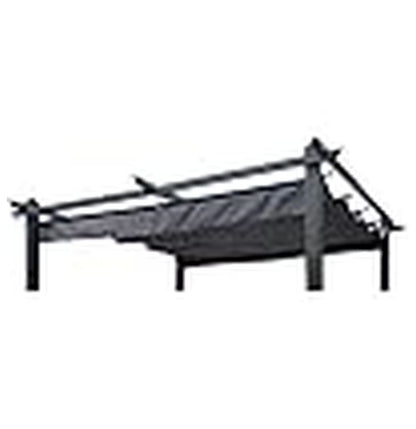 Outdoor Patio Pergola Replacement Canopy Top Cover Gazebo Replacement Shade Cover (Gray-for 10x10 Ft Pergola Frame)