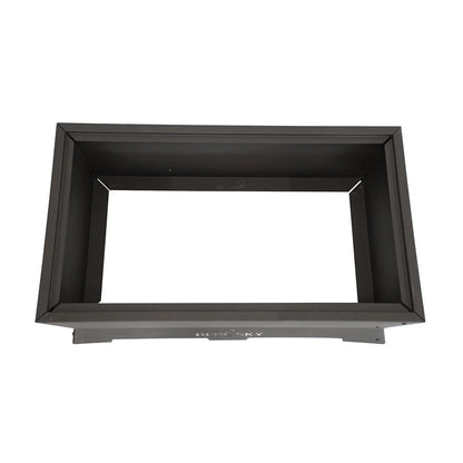 Blue Sky Outdoor Living Rectangle Steel Peak Smokeless Patio Fire Pit, Black