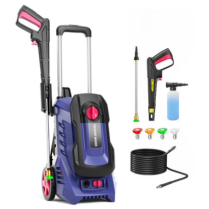 Electric Pressure Washer Power Washer - 4800PSImax 2.8GPM Wash Machine Electric Powered with Foam Cannon for Car, Floor, Garage, Patio Washing