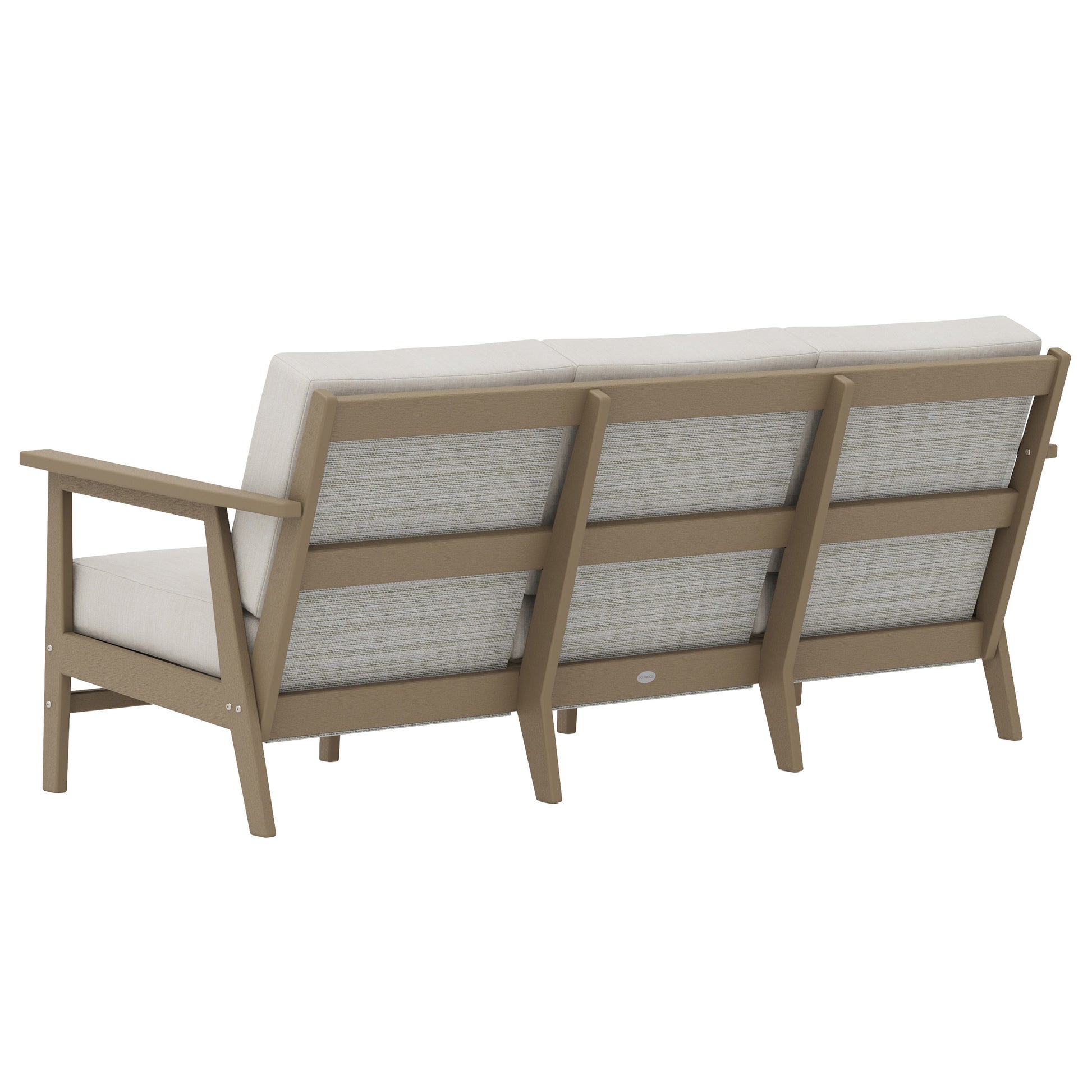 POLYWOOD Camden 4-piece Sling Outdoor Patio Deep Seating Set