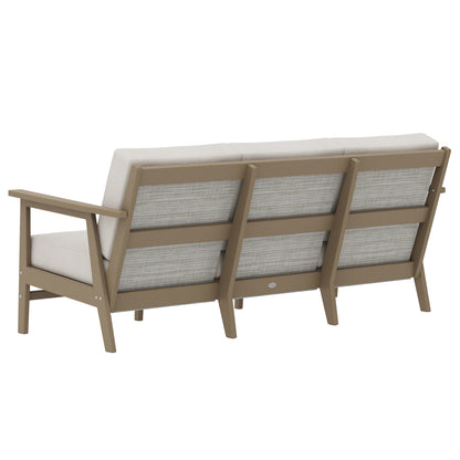 POLYWOOD Camden 4-piece Sling Outdoor Patio Deep Seating Set