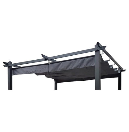 Pergola Replacement Canopy Top Cover - 10x10 Ft Patio Gazebo Shade Cover (Gray) - Weather Resistant Polyester Canopy Only, Metal Frame Not Included