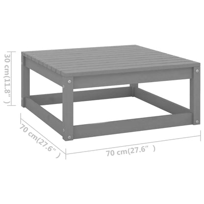 vidaXL Patio Furniture Set 6 Piece Outdoor Sectional Sofa Solid Wood Pine
