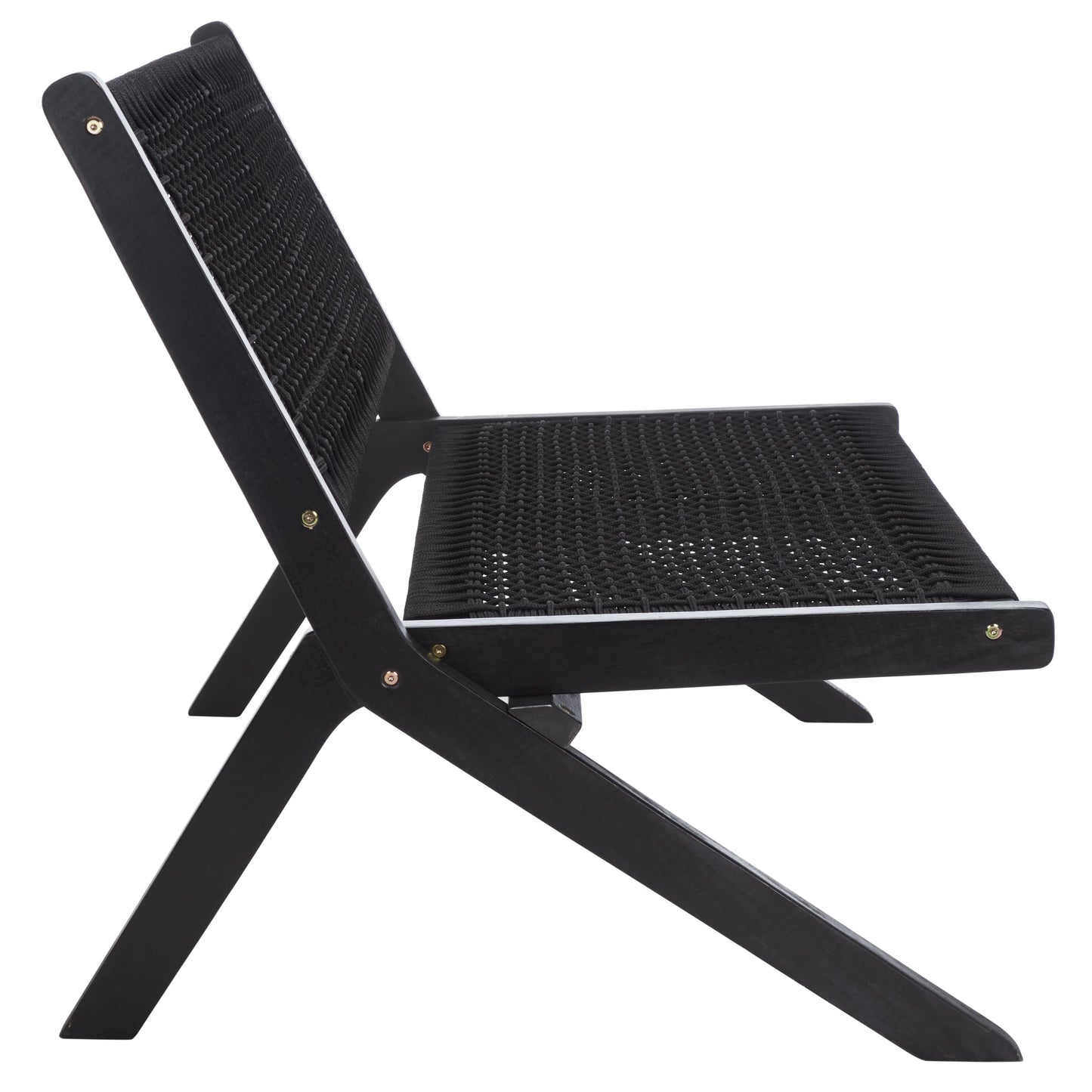 SAFAVIEH Kobina Outdoor Patio, Bench, Black