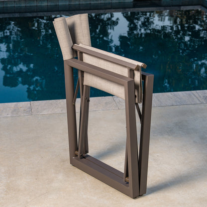SunVilla Anchor 9-piece Outdoor Patio Dining Set with Folding Chairs