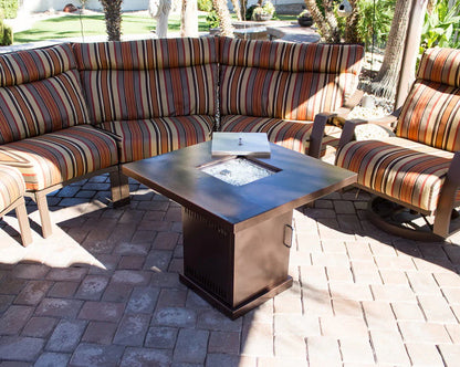 AZ Patio Heaters Outdoor Conventional Propane Fire Pit in Hammered Bronze