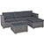 JOIVI 5 Pieces Outdoor Patio Furniture Set, All Weather PE Gray Wicker Rattan Sectional Furniture Set with Coffee Table, Light Gray