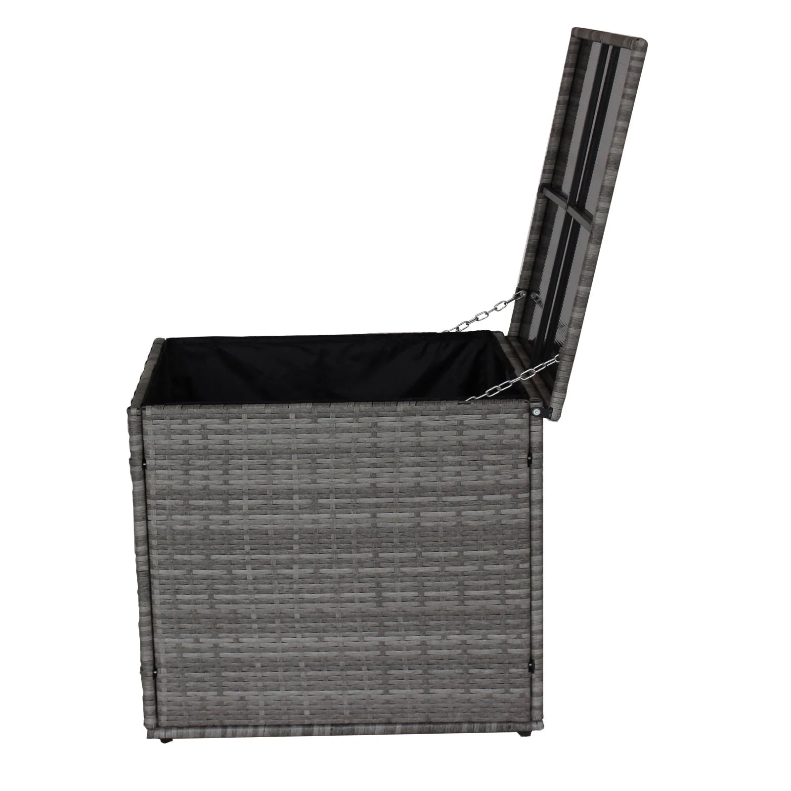 Segmart 4 Piece Rattan Wicker Patio Furniture, Outdoor Conversation Set with Storage Ottoman, All-Weather Rectangle Patio Sofa Wicker Set with Cushions for Backyard Garden Pool