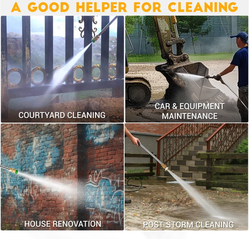 Efurden Gas Pressure Washer, 3500 PSI and 2.3Max GPM Power Washer with 4 Quick Connect Nozzles, 25 Ft Hose for Cleaning Floors, Cars, Patios
