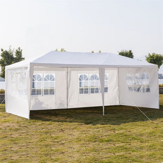 Mother's Day Sales - 10' x 20' Party Tent,Portable Wedding Party Tent,Patio Parties Tent BBQ Shelter Canopy Gazebo for Outdoor Events(10'x20' w/6 sidewalls)