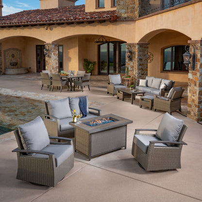 Grand Leisure Las Palmas 17-piece Outdoor Patio Estate Set