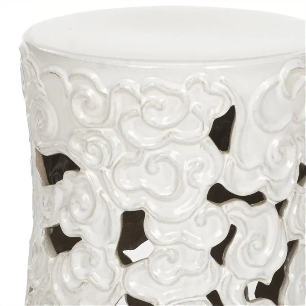 Safavieh Ocean Cloud Indoor/Outdoor Garden Patio Stool, Antique Blue