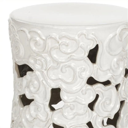 Safavieh Ocean Cloud Indoor/Outdoor Garden Patio Stool, Antique Blue
