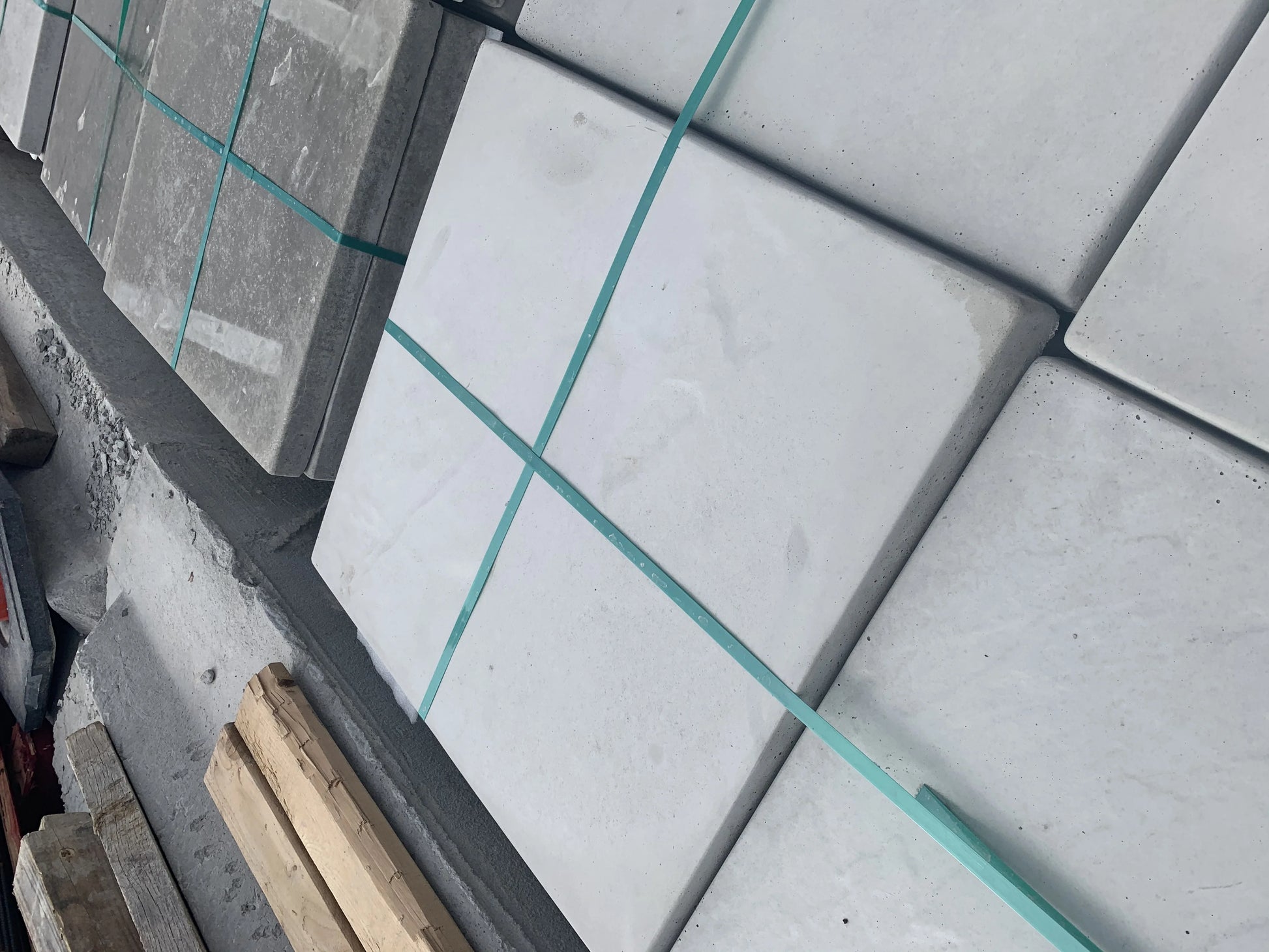 NuCast Precast Concrete Patio Stone - Slate (soft-wave) Texture - 2" x 24" x 24" - QTY OF 1