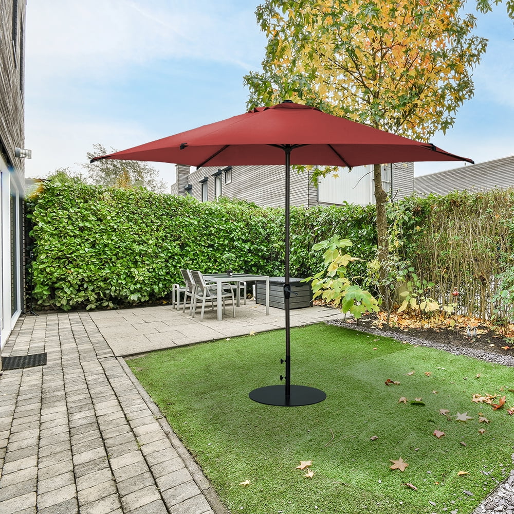 Lyon Outdoor Patio Umbrella 9' (Dark Red)