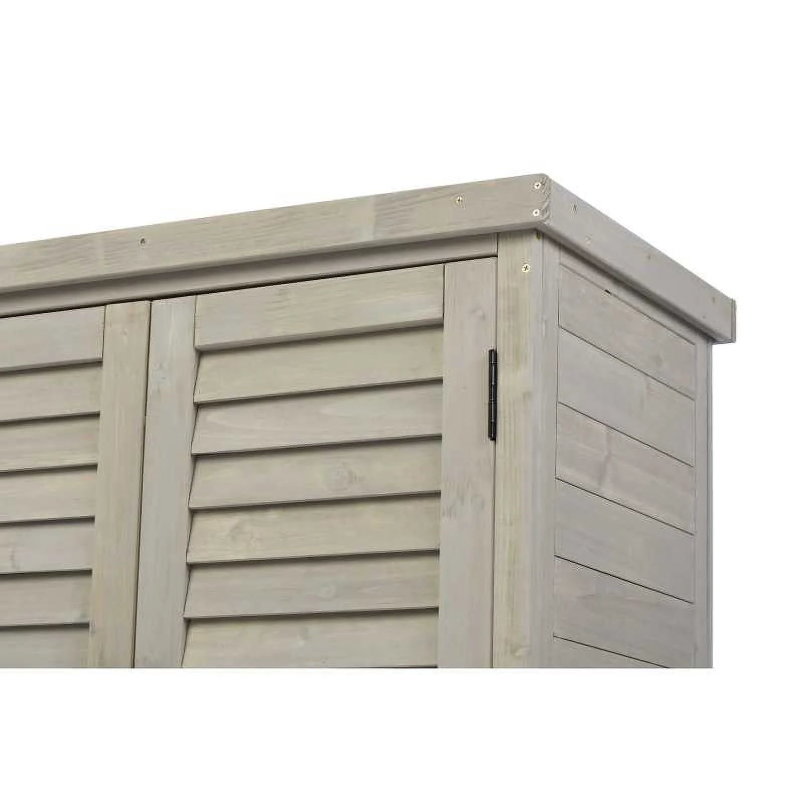 Potting Bench with Storage Cabinet and Metal Table Top for Outdoor Patio, Garden Furniture Wood Workstation Grey 31.5x17x36''
