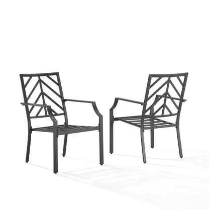Crosley Furniture Otto 2-Piece Outdoor Chair Set, Dining Patio Chairs for Deck, Backyard
