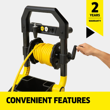K?rcher Pressure Washer K2300PS, CETA Certified, 4 Spray Nozzles, Detergent Tank, Hose Reel, For Cars, Driveways, Siding, Patios, 1.2 GPM
