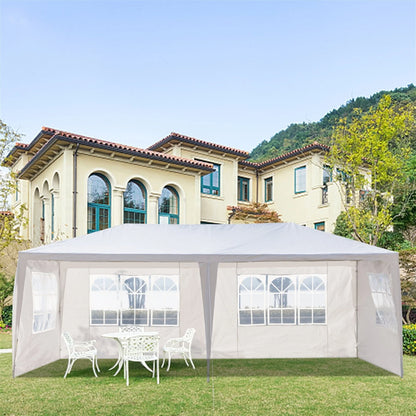 Arttoreal 20'Lx10'Wx8.5'H Outdoor Patio Pop-up Canopy with Sides,Garden Canopy Shelter Tents,White