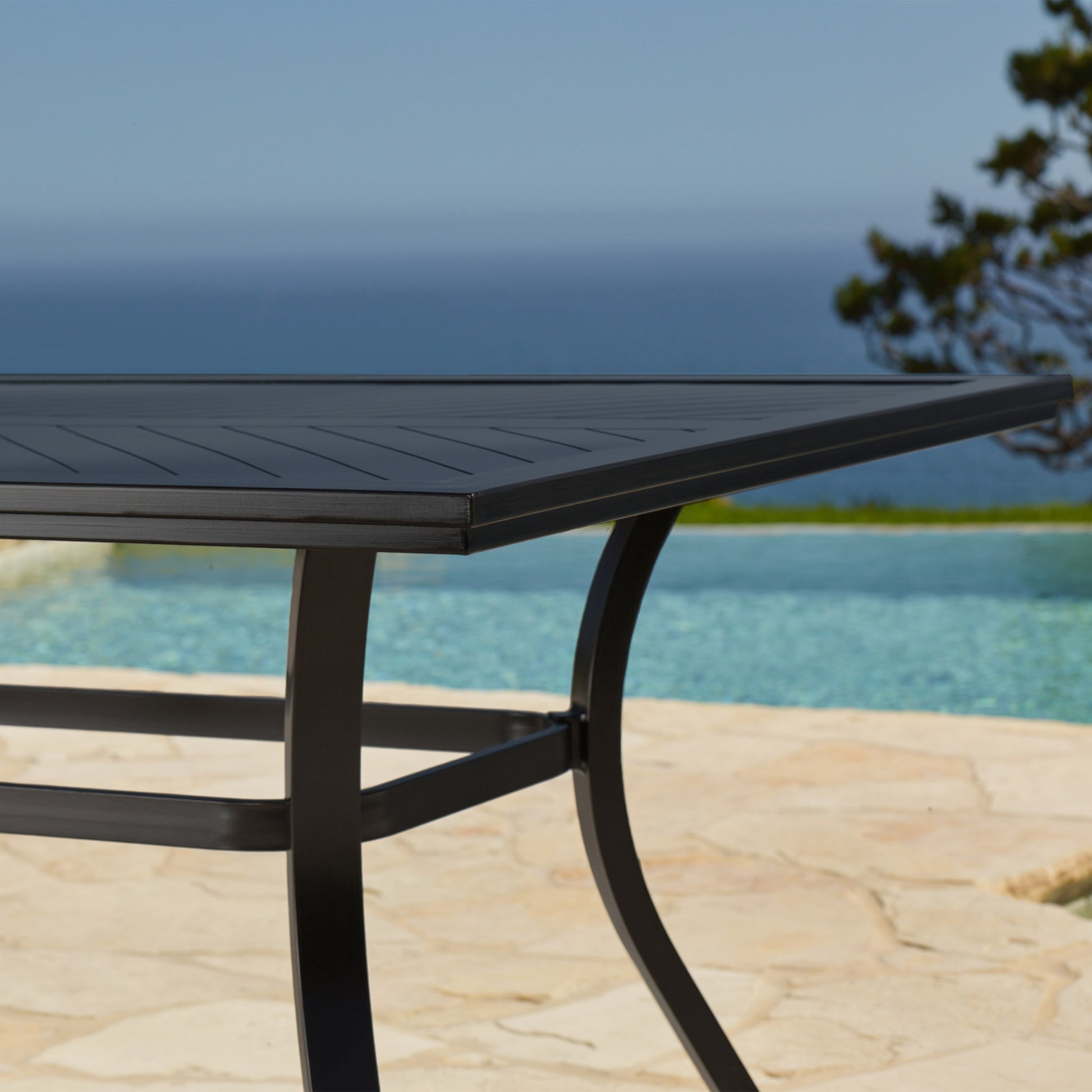 SunVilla Whitehall 9-piece Outdoor Patio Sling Dining Set