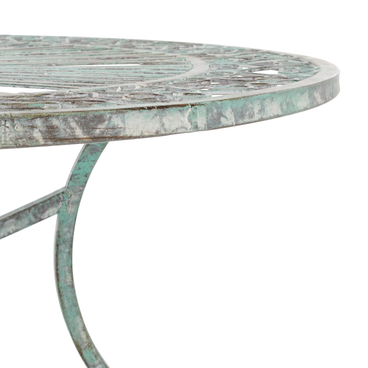 SAFAVIEH Thessaly Outdoor Patio 5 Piece Dining Set, Antique Green