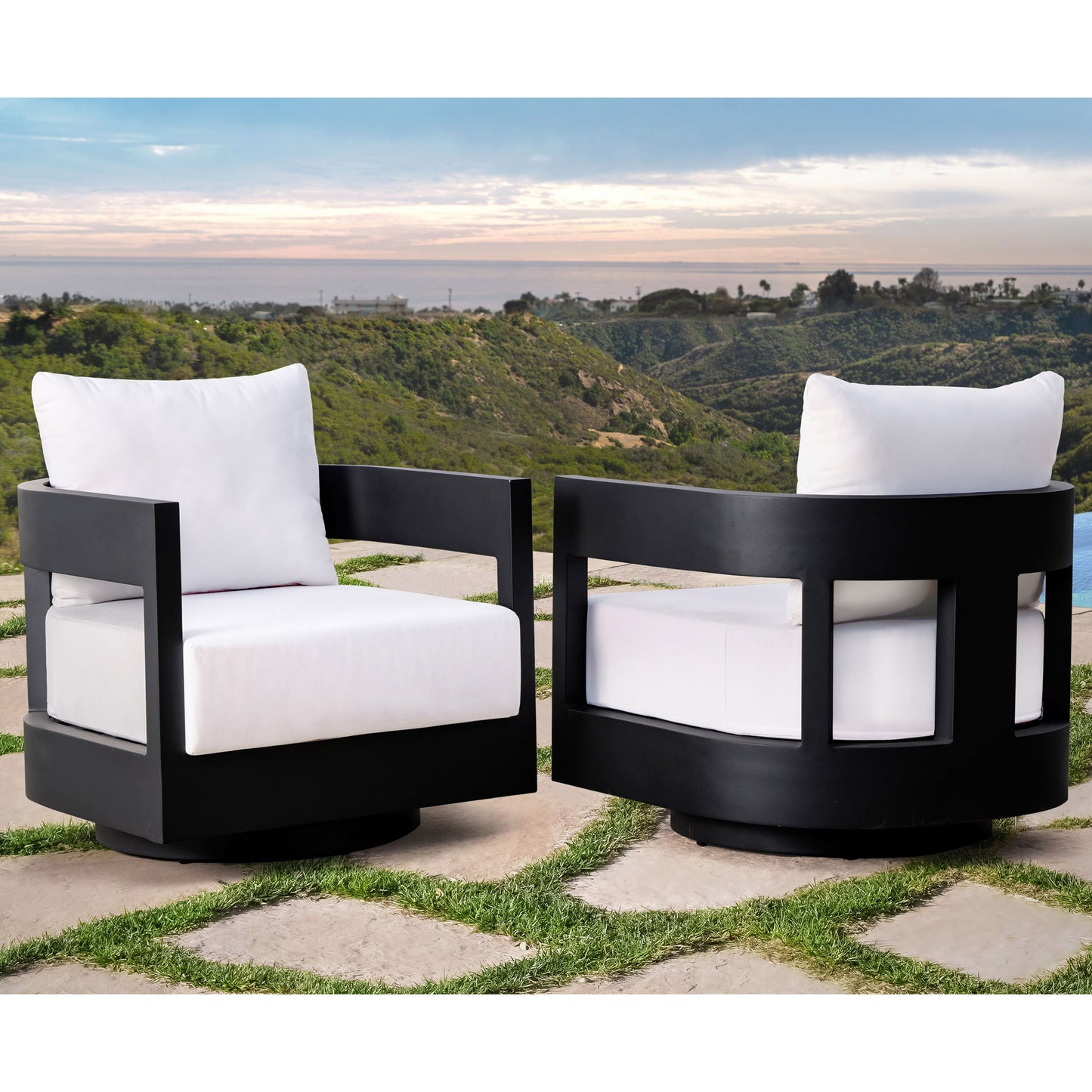 Santino 5-piece Fire Chat Outdoor Patio Set