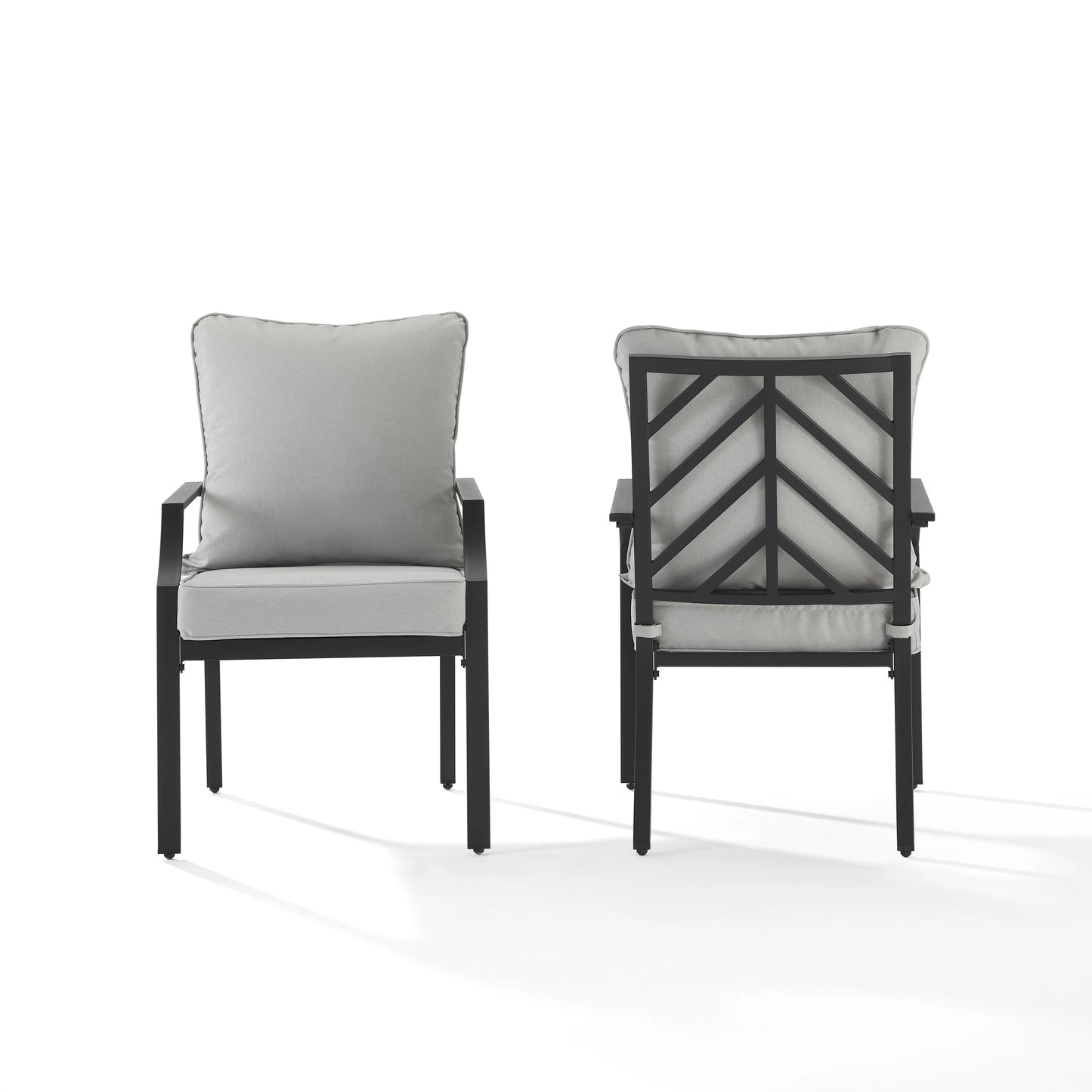 Crosley Furniture Otto 2-Piece Outdoor Chair Set, Dining Patio Chairs for Deck, Backyard