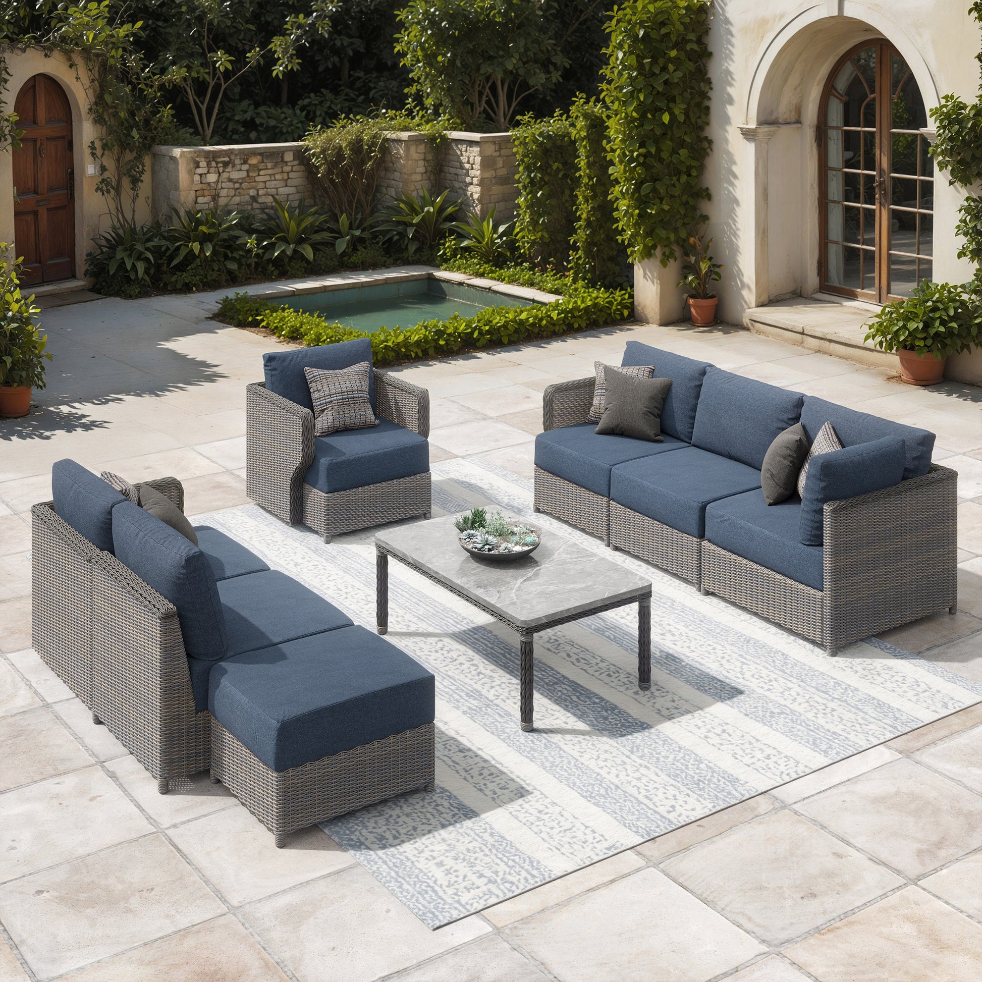 Sirio Richmond 8-piece Outdoor Patio Seating Set