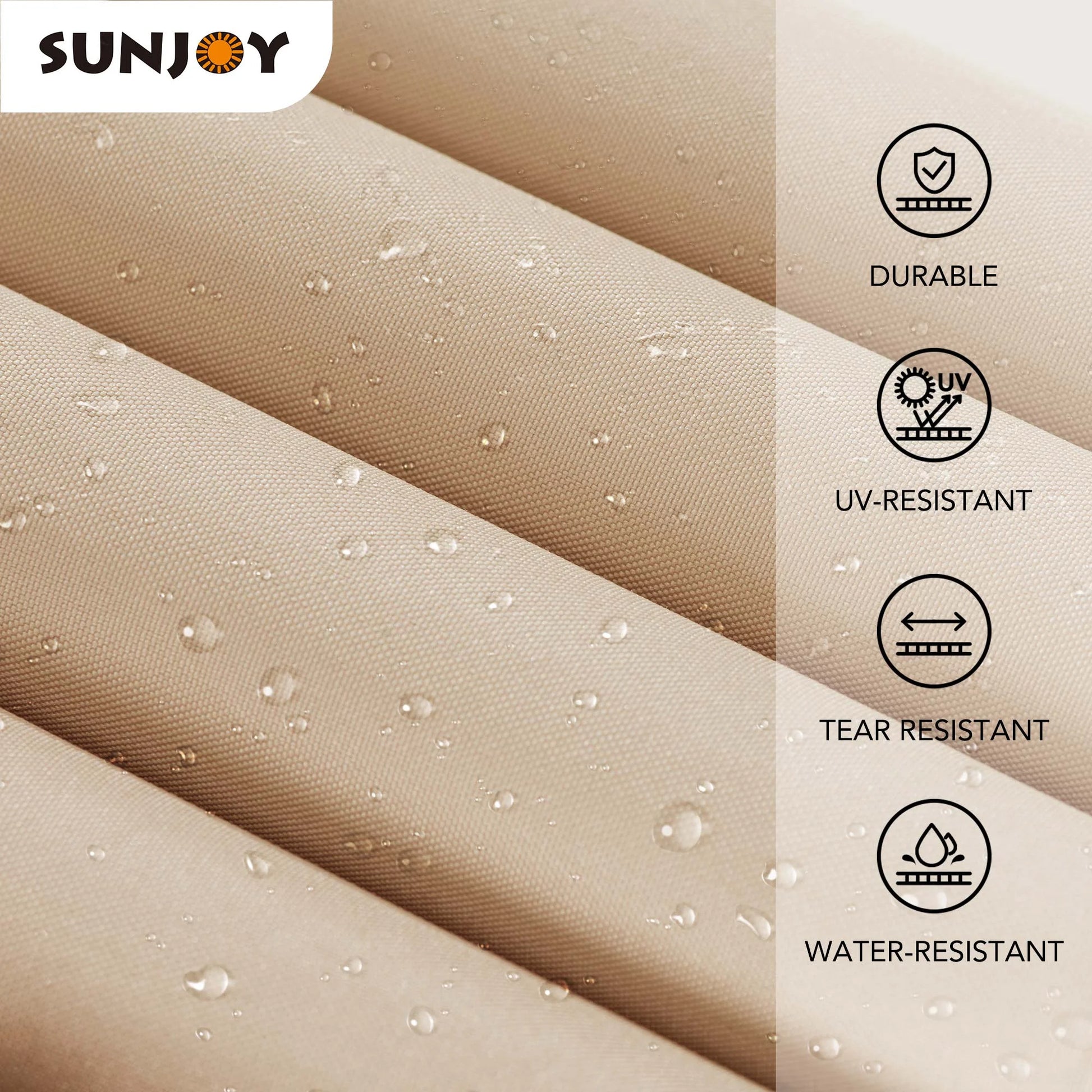 Sunjoy Lindt 9.5 x 11 ft. Outdoor Steel Arched Pergola with Adjustable Canopy for Patio, Backyard, and Garden, Tan & Brown