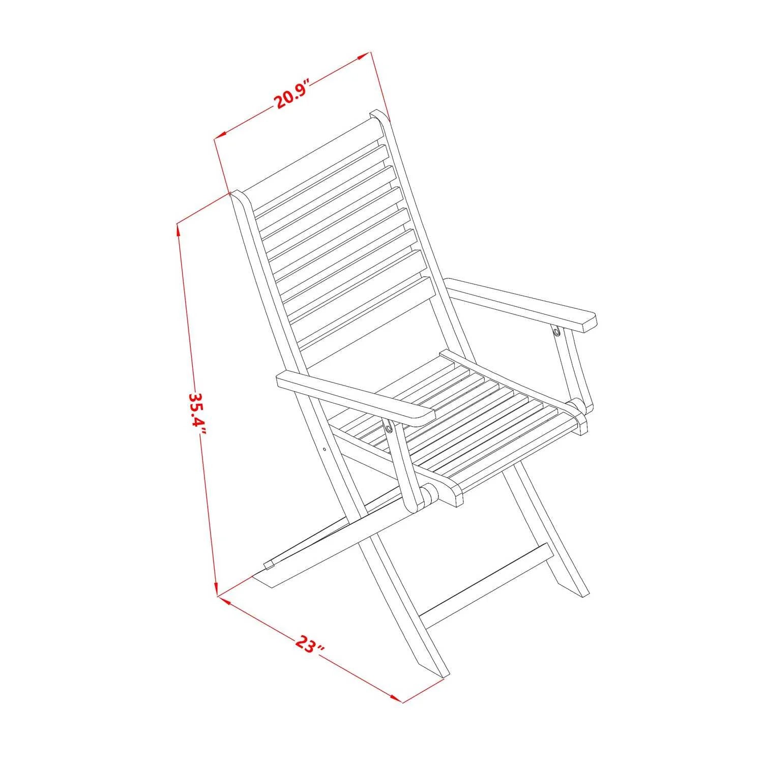 East West Furniture Wooden Patio Set Natural Oil, CMBS5CANA