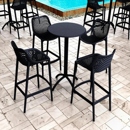 Compamia Air Patio Bar Stool in Black