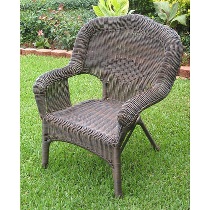Camelback Resin Wicker Patio Chairs (Set of 2)
