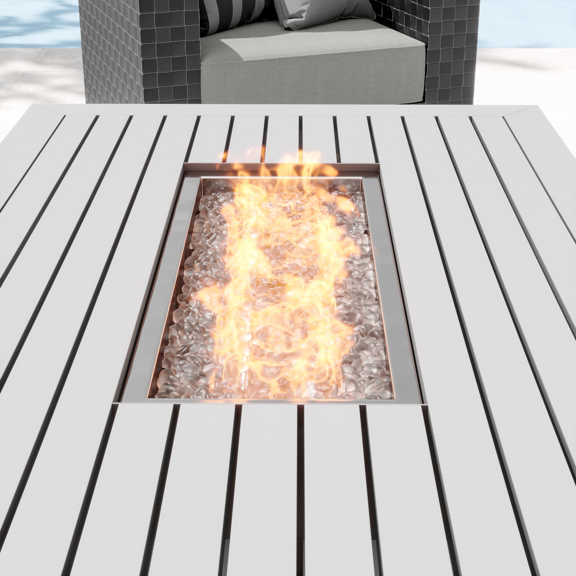 Sirio Soho 10-piece Modular Fire Outdoor Patio Seating Set