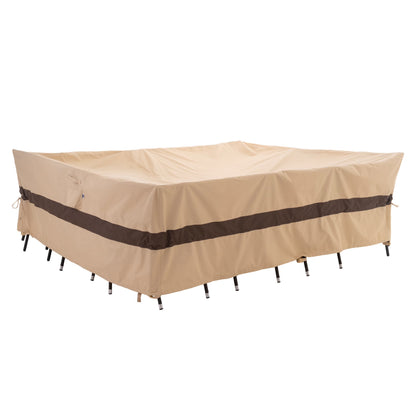 WJ-X3 X Large Waterproof Patio Outdoor Rectangular Table Cover, 136" W x 88" D x 36" H