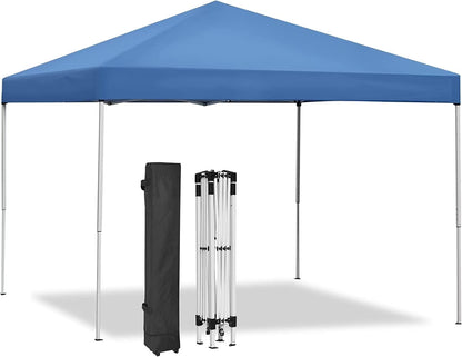 NALYL Canopy Tent, 10X10 FT Pop Up Canopy Outdoor Instant Tent Slant Legs with Carrying Bag, Portable Gazebo Shelter for Patio Deck Garden and Beach