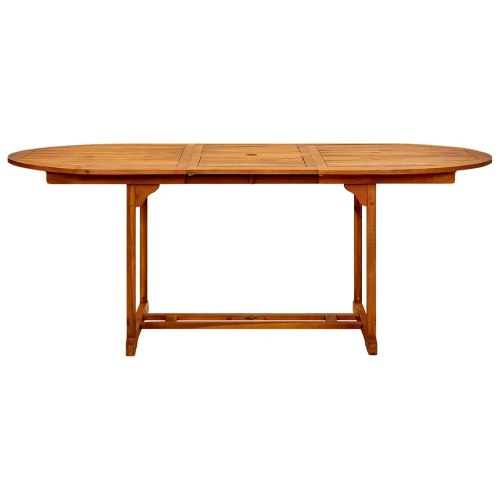 vidaXL Patio Table 78.7"x39.4"x29.5" Solid Acacia Wood
