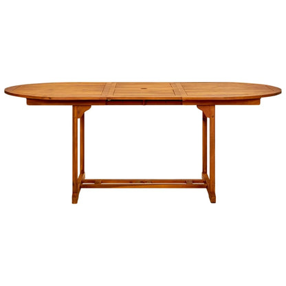 vidaXL Patio Table 78.7"x39.4"x29.5" Solid Acacia Wood