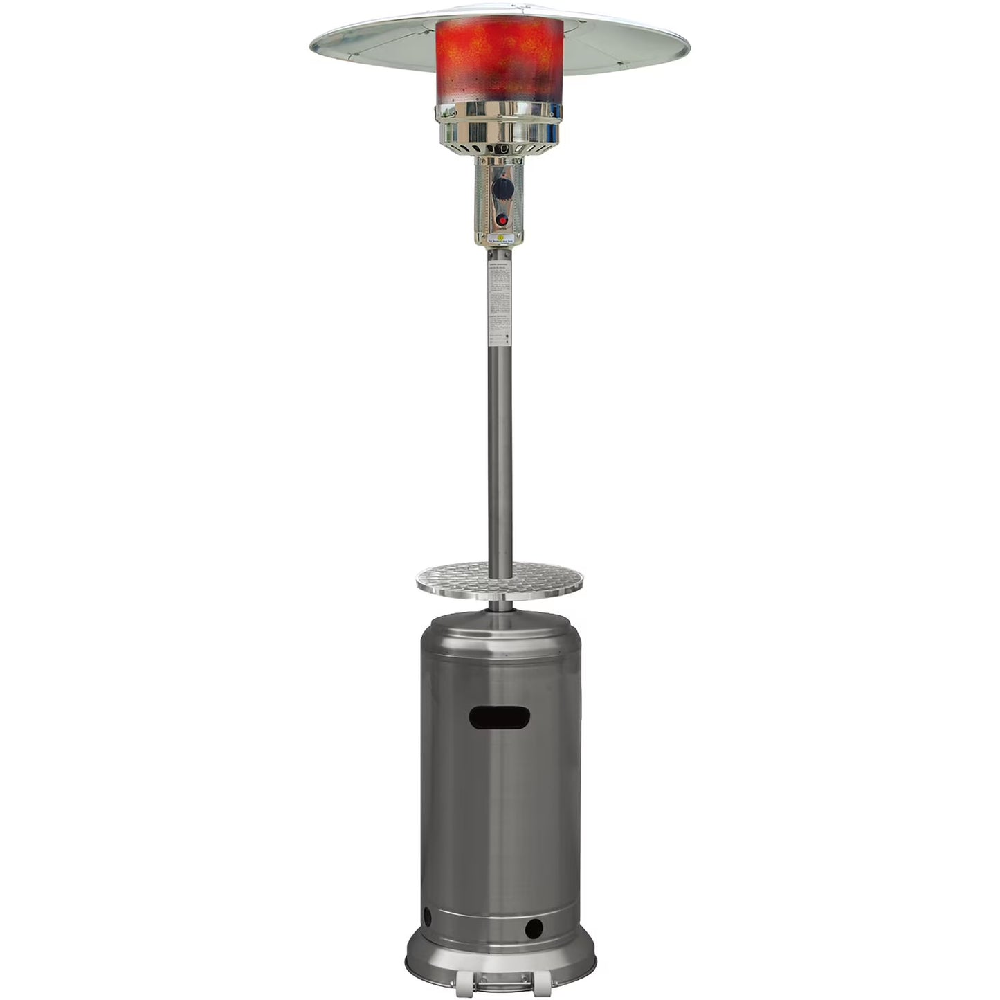 Hanover 7-Ft. 48,000 BTU Steel Umbrella Propane Patio Heater in Black