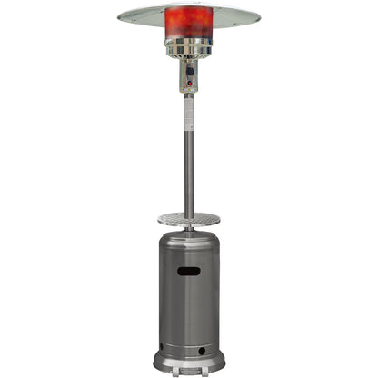 Hanover 7-Ft. 48,000 BTU Steel Umbrella Propane Patio Heater in Black