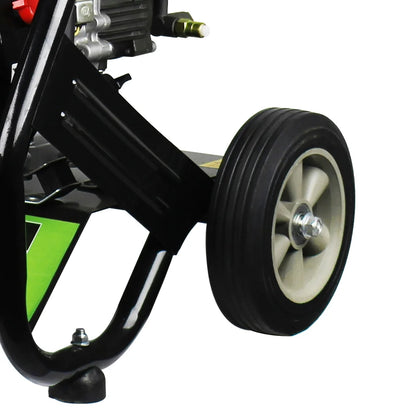 Yardmaster Gas Pressure Washer, 2600PSI 1.7GPM Power Washer for Patio& Garden, 4800W Pressure Washer with 25' High-Pressure Hose, 5 Nozzle, Soap Tank & Spray Gun, Black& Green