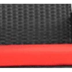Lacoo 3 Pieces Patio Indoor Conversation Set Cushioned PE Rattan Bistro Chairs Set of 2 with Coffee Table, Black/Red