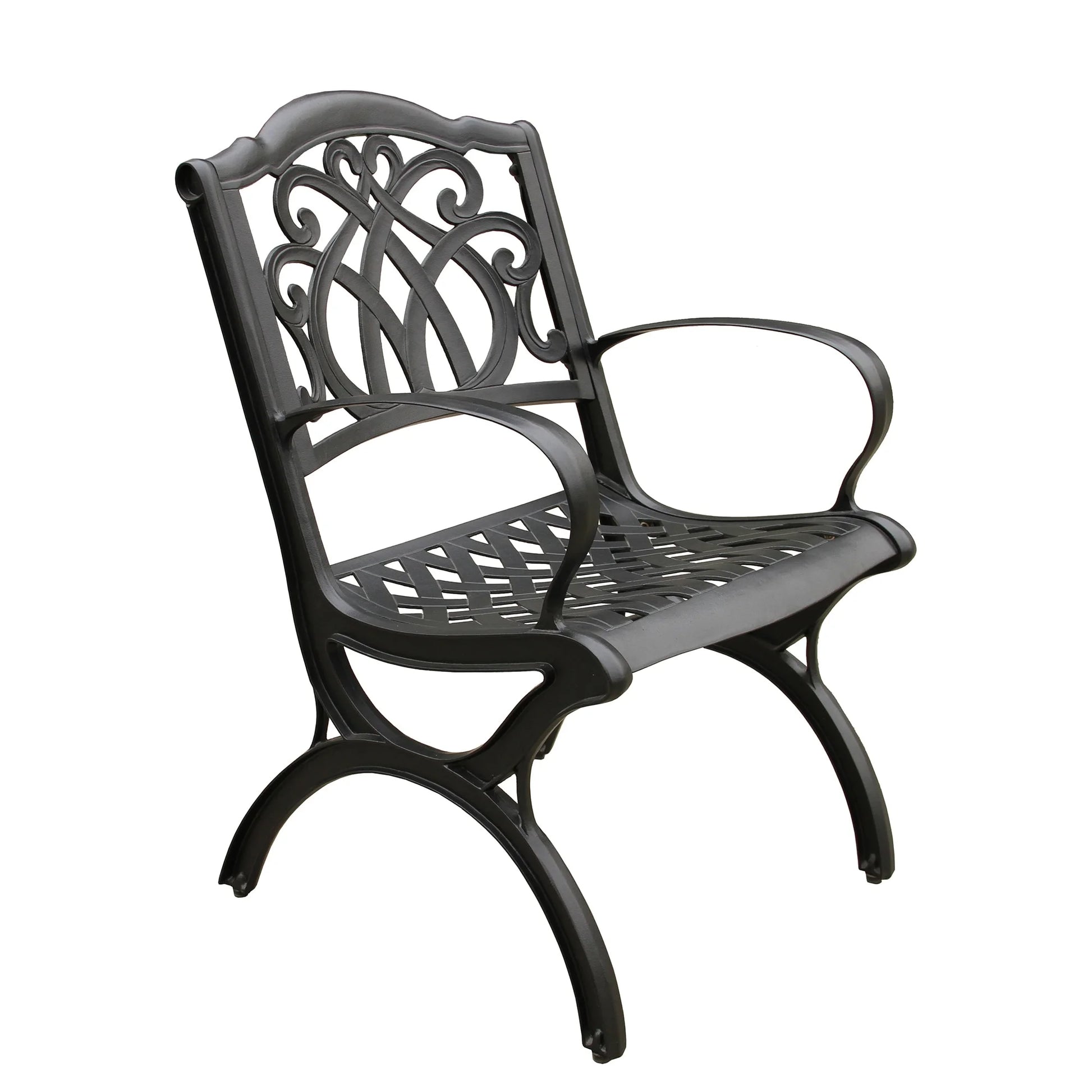 Oakland Living Corporation Ornate Traditional Outdoor Cast Aluminum Patio Dining Chair Bronze