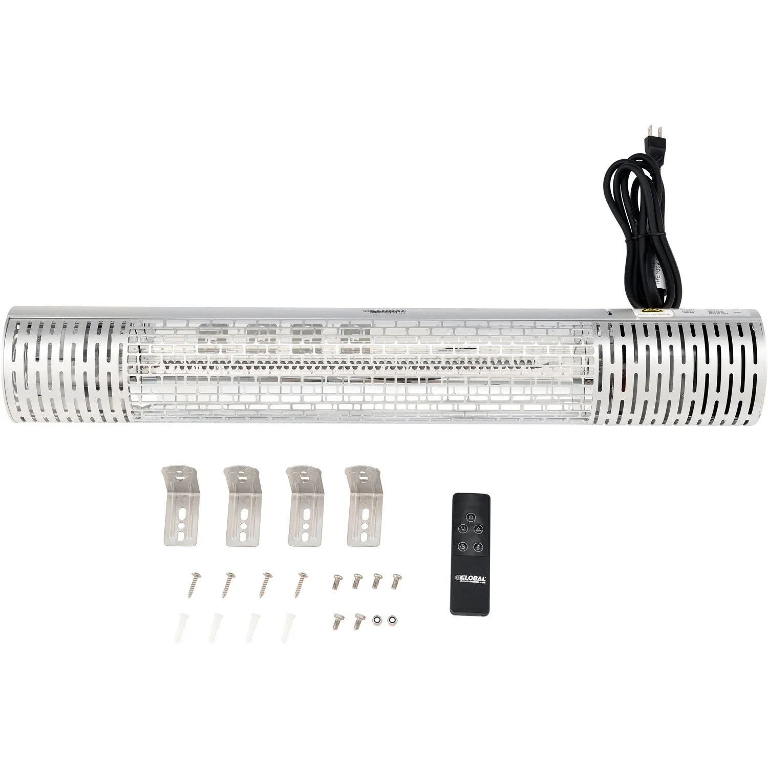 Infrared Patio Heater With Remote Control, Free Standing, 1500W, 30-3/4"L