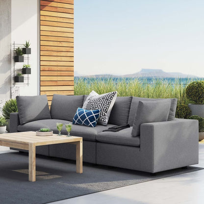 Modway Commix Sunbrella Outdoor Patio Sofa in White