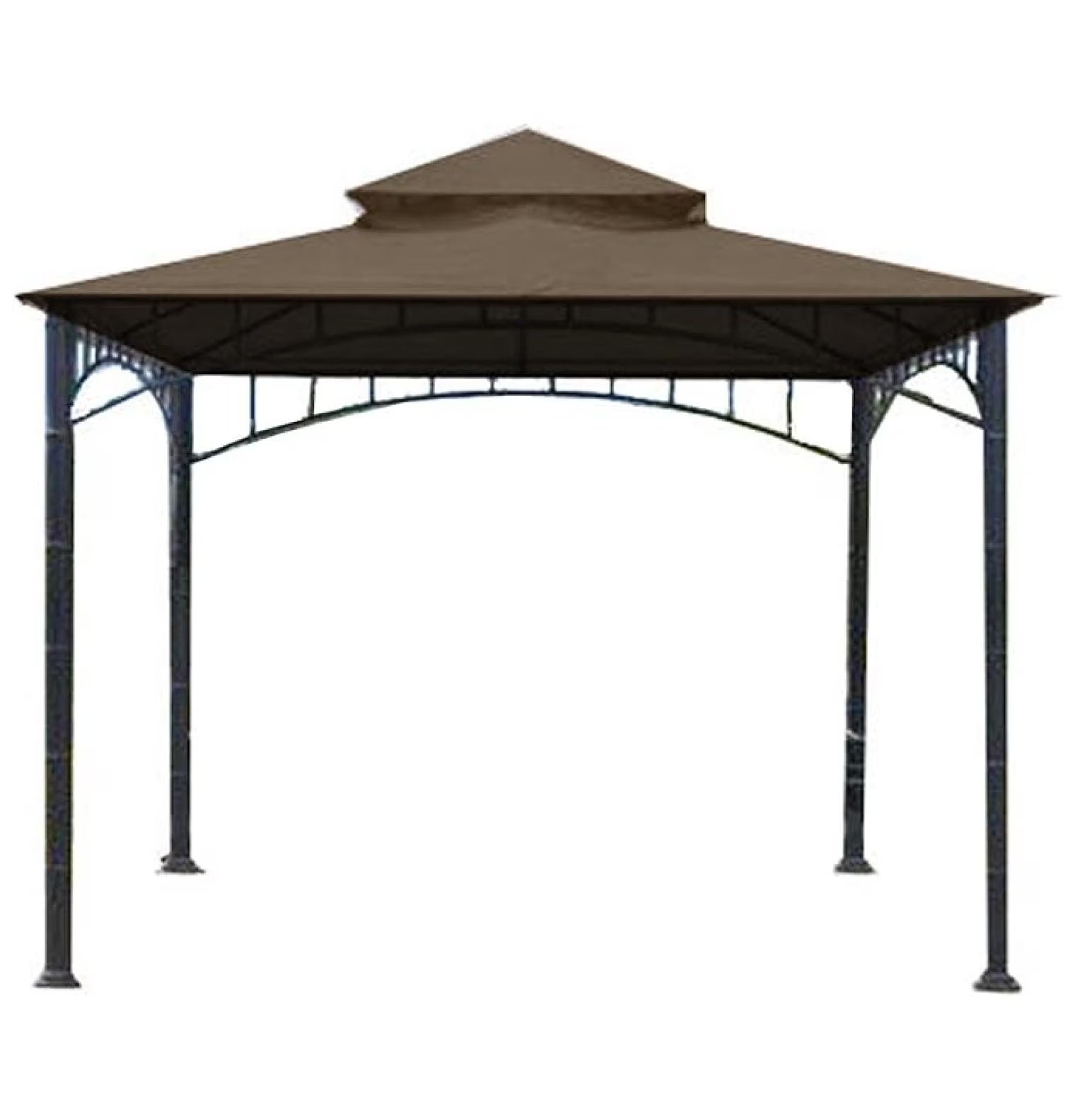 Madaga Gazebo Replacement Canopy - RipLock 350 Nutmeg - 10x10 - Outdoor Patio Cover
