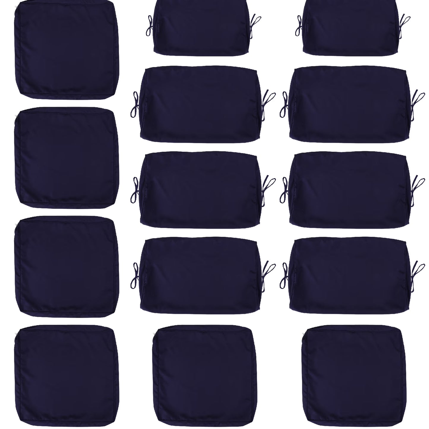 Yellow Cushion Covers For 6 Patio , 14pack With Zipper, Seat And Back Slipcovers Sectional Outdoor Slipcovers, &