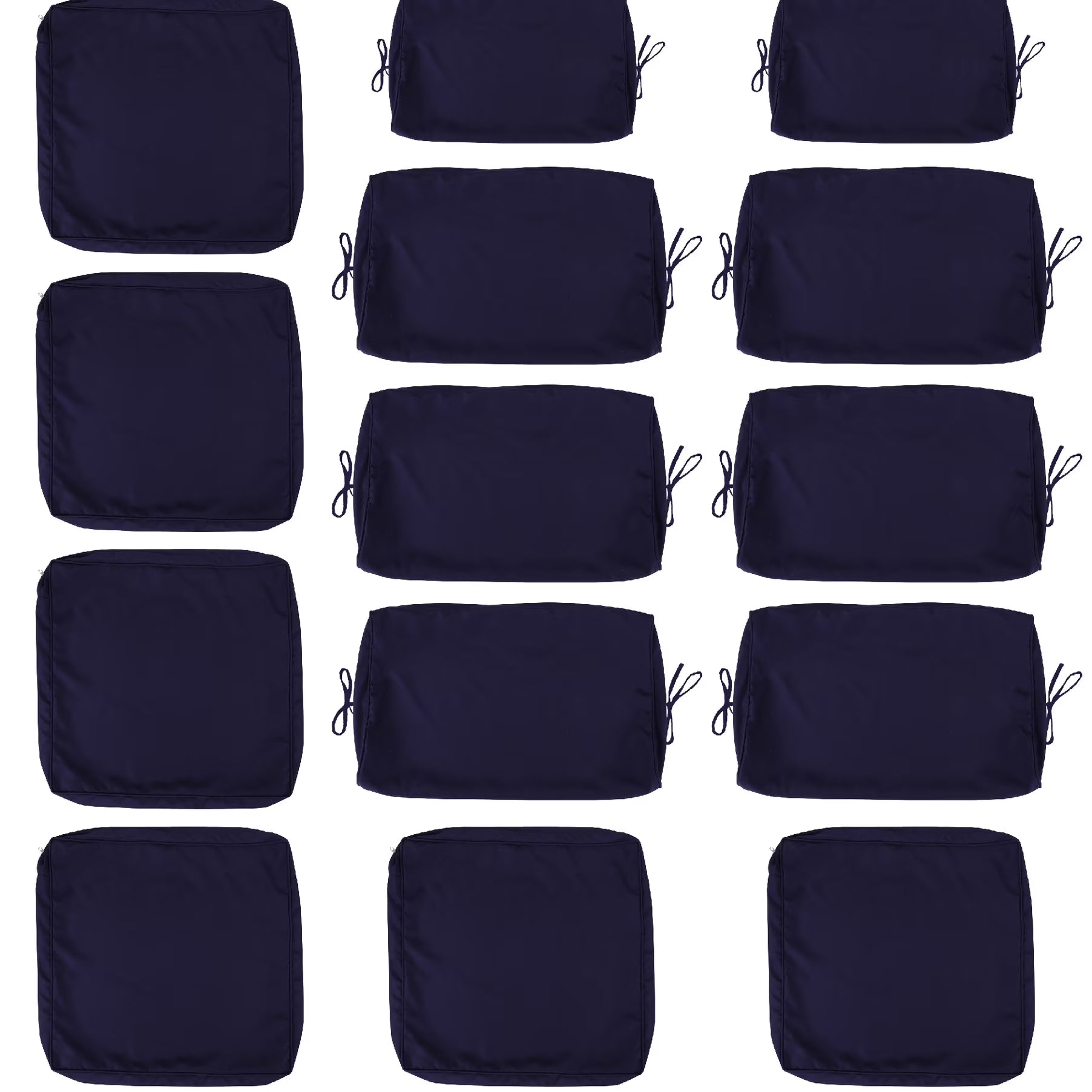 Yellow Cushion Covers For 6 Patio , 14pack With Zipper, Seat And Back Slipcovers Sectional Outdoor Slipcovers, &
